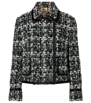 Dolce & Gabbana Checked double-breasted bouclé jacket | Thumbnail 1 Dolce & Gabbana Checked double-breasted bouclé jacket | Thumbnail 1