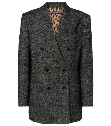 Dolce & Gabbana Double-breasted wool-blend jacket | Thumbnail 1 Dolce & Gabbana Double-breasted wool-blend jacket | Thumbnail 1