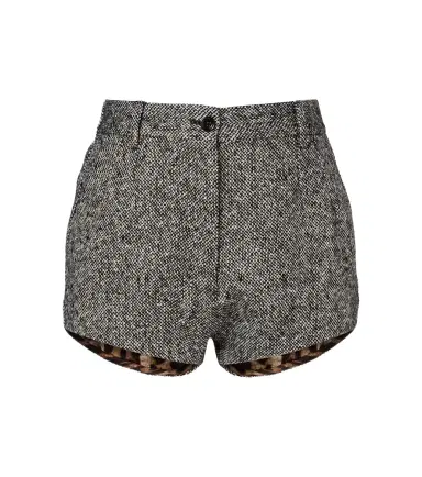 Dolce & Gabbana High-rise wool and cotton-blend shorts | Thumbnail 1 Dolce & Gabbana High-rise wool and cotton-blend shorts | Thumbnail 1