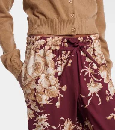 Dolce & Gabbana Floral silk-blend wide-leg pants | Thumbnail 2 Dolce & Gabbana Floral silk-blend wide-leg pants | Thumbnail 2
