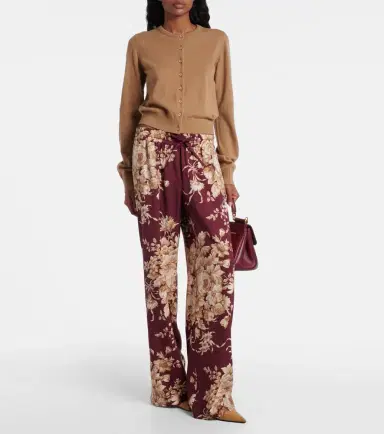 Dolce & Gabbana Floral silk-blend wide-leg pants | Thumbnail 3 Dolce & Gabbana Floral silk-blend wide-leg pants | Thumbnail 3