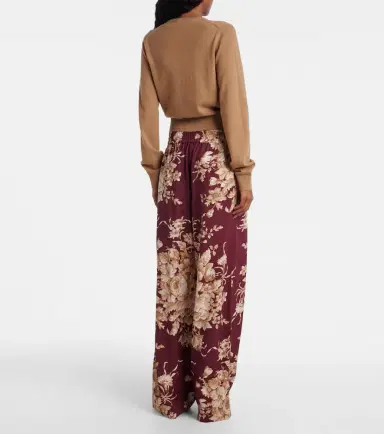 Dolce & Gabbana Floral silk-blend wide-leg pants | Thumbnail 4 Dolce & Gabbana Floral silk-blend wide-leg pants | Thumbnail 4