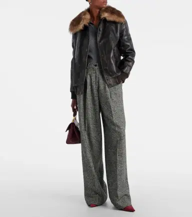 Dolce & Gabbana Pleated wool-blend wide-leg pants | Thumbnail 2 Dolce & Gabbana Pleated wool-blend wide-leg pants | Thumbnail 2