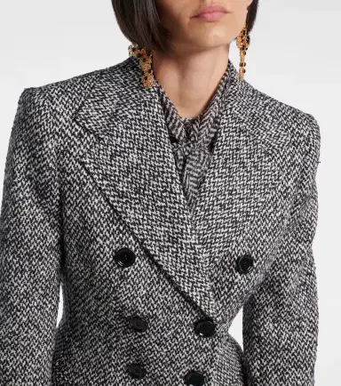 Dolce & Gabbana Double-breasted wool-blend jacket | Thumbnail 3 Dolce & Gabbana Double-breasted wool-blend jacket | Thumbnail 3