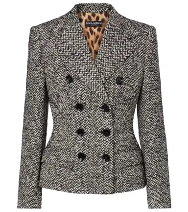Dolce & Gabbana Double-breasted wool-blend jacket | Thumbnail 1 Dolce & Gabbana Double-breasted wool-blend jacket | Thumbnail 1