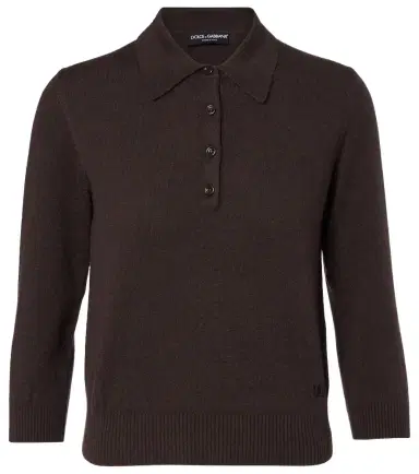 Dolce & Gabbana Cashmere polo sweater | Thumbnail 1 Dolce & Gabbana Cashmere polo sweater | Thumbnail 1