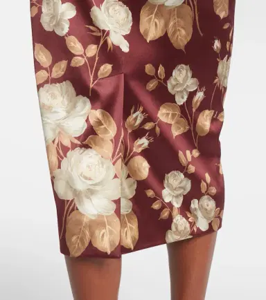 Dolce & Gabbana Floral high-rise satin midi skirt | Thumbnail 2 Dolce & Gabbana Floral high-rise satin midi skirt | Thumbnail 2