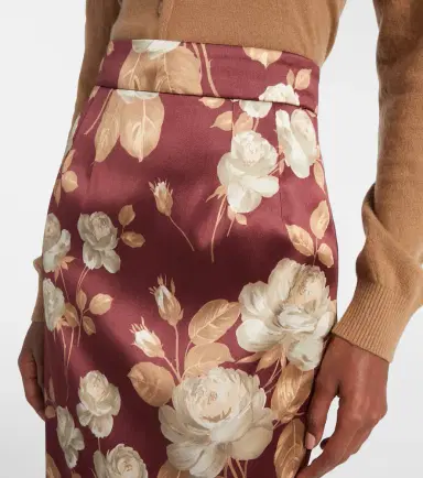 Dolce & Gabbana Floral high-rise satin midi skirt | Thumbnail 5 Dolce & Gabbana Floral high-rise satin midi skirt | Thumbnail 5