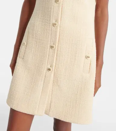Gucci Double G wool-blend tweed minidress | Thumbnail 2 Gucci Double G wool-blend tweed minidress | Thumbnail 2