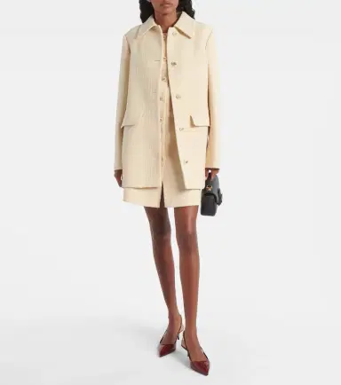 Gucci Double G wool-blend tweed minidress | Thumbnail 5 Gucci Double G wool-blend tweed minidress | Thumbnail 5
