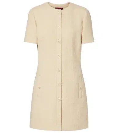 Gucci Double G wool-blend tweed minidress | Thumbnail 1 Gucci Double G wool-blend tweed minidress | Thumbnail 1