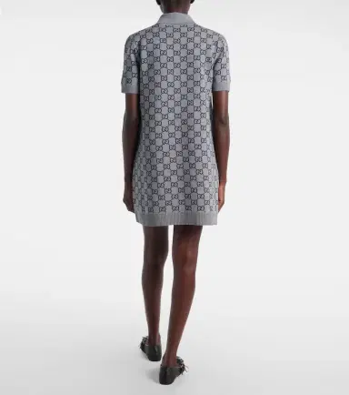 Gucci GG wool-blend polo dress | Thumbnail 4 Gucci GG wool-blend polo dress | Thumbnail 4
