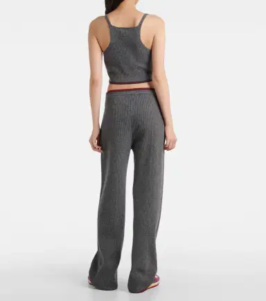 Gucci Ribbed-knit wool-blend pants | Thumbnail 3 Gucci Ribbed-knit wool-blend pants | Thumbnail 3