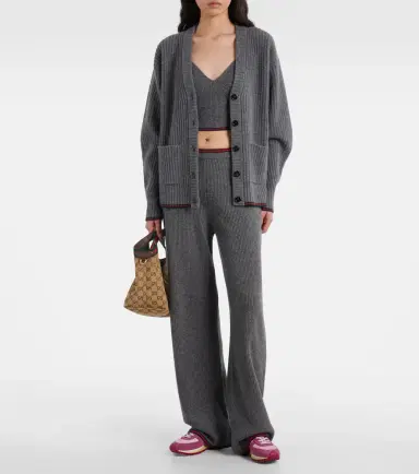 Gucci Ribbed-knit wool-blend pants | Thumbnail 4 Gucci Ribbed-knit wool-blend pants | Thumbnail 4