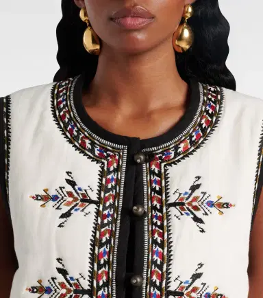 Marant Etoile Zeana embroidered vest | Thumbnail 2 Marant Etoile Zeana embroidered vest | Thumbnail 2