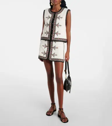 Marant Etoile Zeana embroidered vest | Thumbnail 3 Marant Etoile Zeana embroidered vest | Thumbnail 3