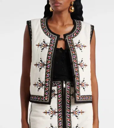 Marant Etoile Zeana embroidered vest | Thumbnail 5 Marant Etoile Zeana embroidered vest | Thumbnail 5