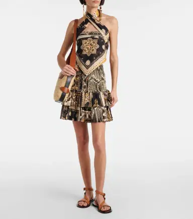Marant Étoile Naomi shirred printed cotton miniskirt | Thumbnail 3 Marant Étoile Naomi shirred printed cotton miniskirt | Thumbnail 3