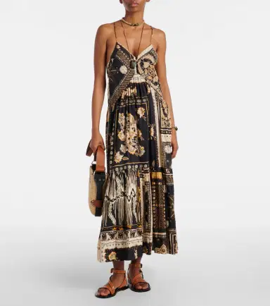 Marant Etoile Sabbage printed cotton midi dress | Thumbnail 6 Marant Etoile Sabbage printed cotton midi dress | Thumbnail 6