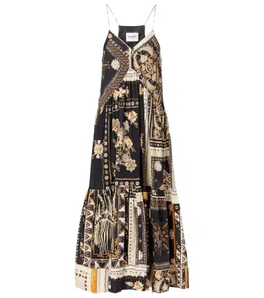 Marant Etoile Sabbage printed cotton midi dress | Thumbnail 1 Marant Etoile Sabbage printed cotton midi dress | Thumbnail 1