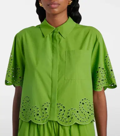 Simkhai Keyla broderie anglaise top | Thumbnail 4 Simkhai Keyla broderie anglaise top | Thumbnail 4