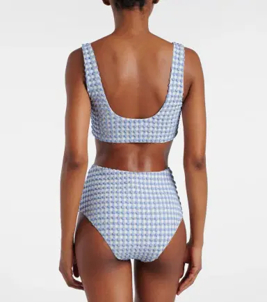 Simkhai Ainsley gingham bikini top | Thumbnail 3 Simkhai Ainsley gingham bikini top | Thumbnail 3