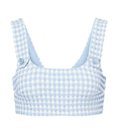 Simkhai Ainsley gingham bikini top | Thumbnail 1 Simkhai Ainsley gingham bikini top | Thumbnail 1