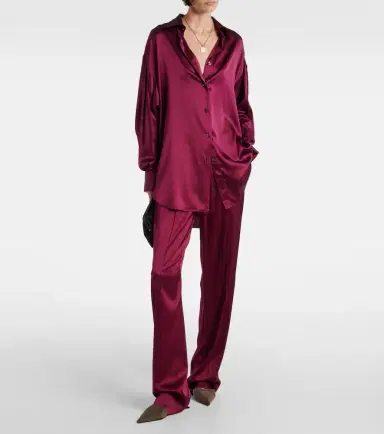 Tom Ford Silk-blend satin wide-leg pants | Thumbnail 2 Tom Ford Silk-blend satin wide-leg pants | Thumbnail 2