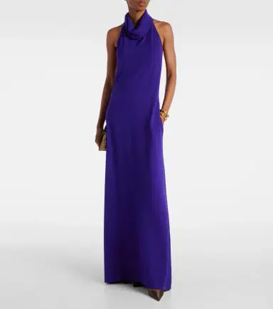 Tom Ford Halterneck cashmere-blend gown | Thumbnail 4 Tom Ford Halterneck cashmere-blend gown | Thumbnail 4