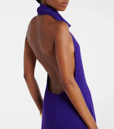 Tom Ford Halterneck cashmere-blend gown | Thumbnail 5 Tom Ford Halterneck cashmere-blend gown | Thumbnail 5