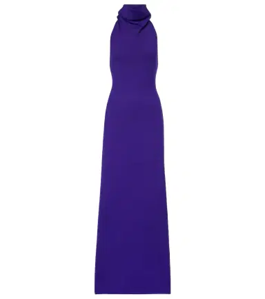 Tom Ford Halterneck cashmere-blend gown | Thumbnail 1 Tom Ford Halterneck cashmere-blend gown | Thumbnail 1