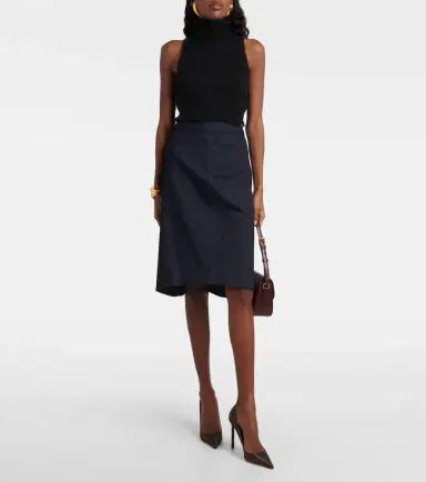 Tom Ford High-rise denim pencil skirt | Thumbnail 5 Tom Ford High-rise denim pencil skirt | Thumbnail 5