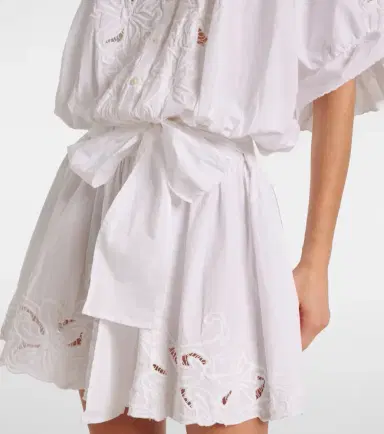 JULIET DUNN Embroidered cotton poplin minidress | Thumbnail 4 JULIET DUNN Embroidered cotton poplin minidress | Thumbnail 4