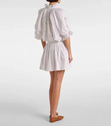 JULIET DUNN Embroidered cotton poplin minidress | Thumbnail 5 JULIET DUNN Embroidered cotton poplin minidress | Thumbnail 5