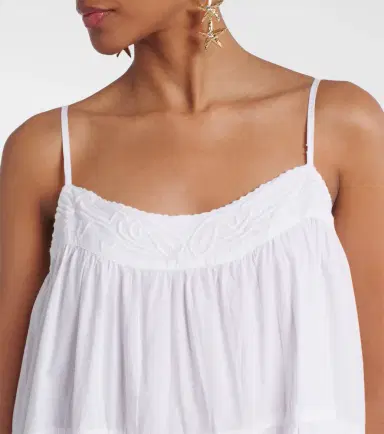 JULIET DUNN Embroidered cotton poplin slip dress | Thumbnail 2 JULIET DUNN Embroidered cotton poplin slip dress | Thumbnail 2