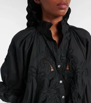 JULIET DUNN Embroidered cotton poplin minidress | Thumbnail 3 JULIET DUNN Embroidered cotton poplin minidress | Thumbnail 3