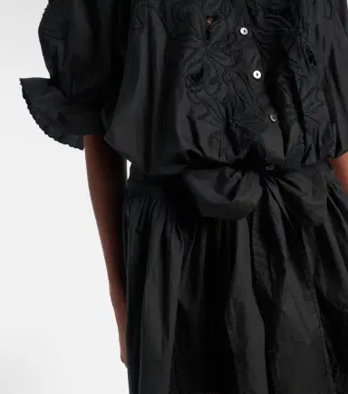 JULIET DUNN Embroidered cotton poplin minidress | Thumbnail 4 JULIET DUNN Embroidered cotton poplin minidress | Thumbnail 4