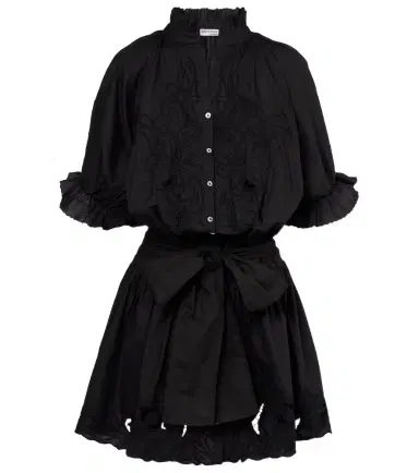 JULIET DUNN Embroidered cotton poplin minidress | Thumbnail 1 JULIET DUNN Embroidered cotton poplin minidress | Thumbnail 1