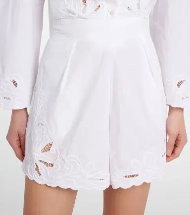 JULIET DUNN Embroidered cotton poplin shorts | Thumbnail 2 JULIET DUNN Embroidered cotton poplin shorts | Thumbnail 2