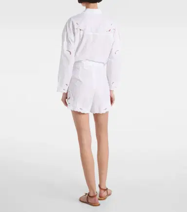 JULIET DUNN Embroidered cotton poplin shorts | Thumbnail 4 JULIET DUNN Embroidered cotton poplin shorts | Thumbnail 4