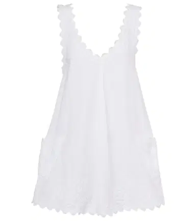 JULIET DUNN Embroidered cotton poplin minidress | Thumbnail 1 JULIET DUNN Embroidered cotton poplin minidress | Thumbnail 1