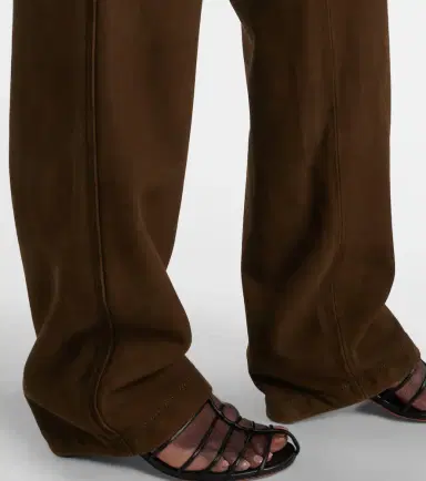 Proenza Schouler Maxine suede straight pants | Thumbnail 3 Proenza Schouler Maxine suede straight pants | Thumbnail 3