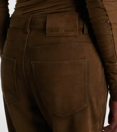Proenza Schouler Maxine suede straight pants | Thumbnail 5 Proenza Schouler Maxine suede straight pants | Thumbnail 5