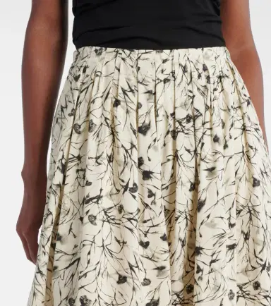 Proenza Schouler White Label Austin cotton poplin midi skirt | Thumbnail 2 Proenza Schouler White Label Austin cotton poplin midi skirt | Thumbnail 2