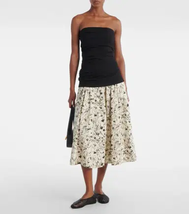 Proenza Schouler White Label Austin cotton poplin midi skirt | Thumbnail 5 Proenza Schouler White Label Austin cotton poplin midi skirt | Thumbnail 5