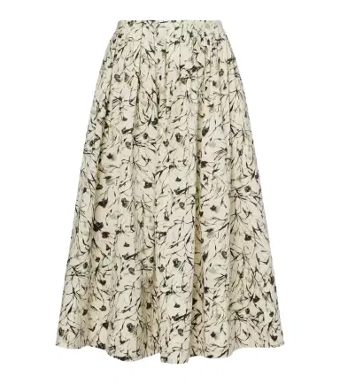 Proenza Schouler White Label Austin cotton poplin midi skirt | Thumbnail 1 Proenza Schouler White Label Austin cotton poplin midi skirt | Thumbnail 1