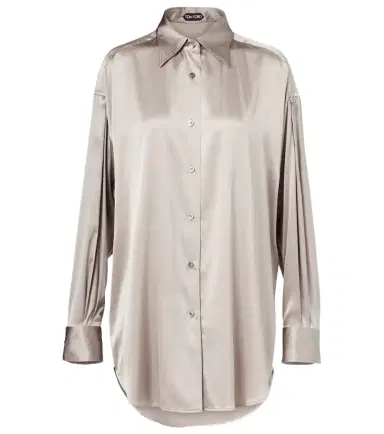 Tom Ford Silk-blend satin shirt | Thumbnail 1 Tom Ford Silk-blend satin shirt | Thumbnail 1