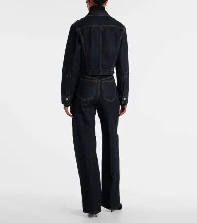 Victoria Beckham Cropped denim jacket | Thumbnail 2 Victoria Beckham Cropped denim jacket | Thumbnail 2