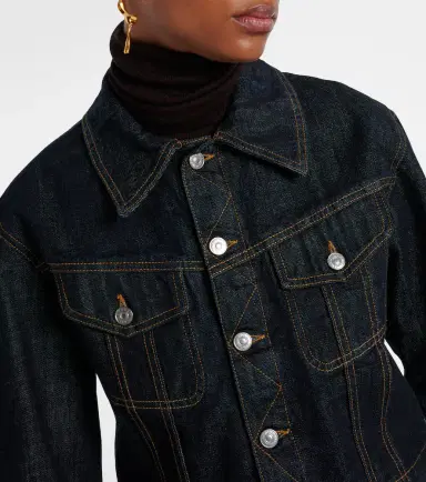 Victoria Beckham Cropped denim jacket | Thumbnail 4 Victoria Beckham Cropped denim jacket | Thumbnail 4