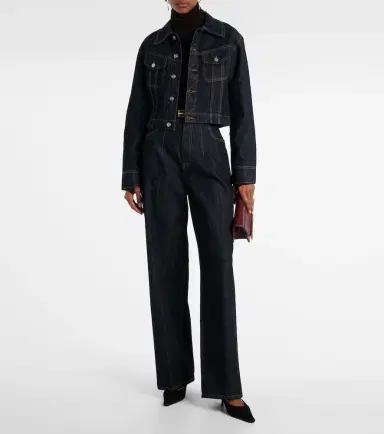 Victoria Beckham Cropped denim jacket | Thumbnail 6 Victoria Beckham Cropped denim jacket | Thumbnail 6